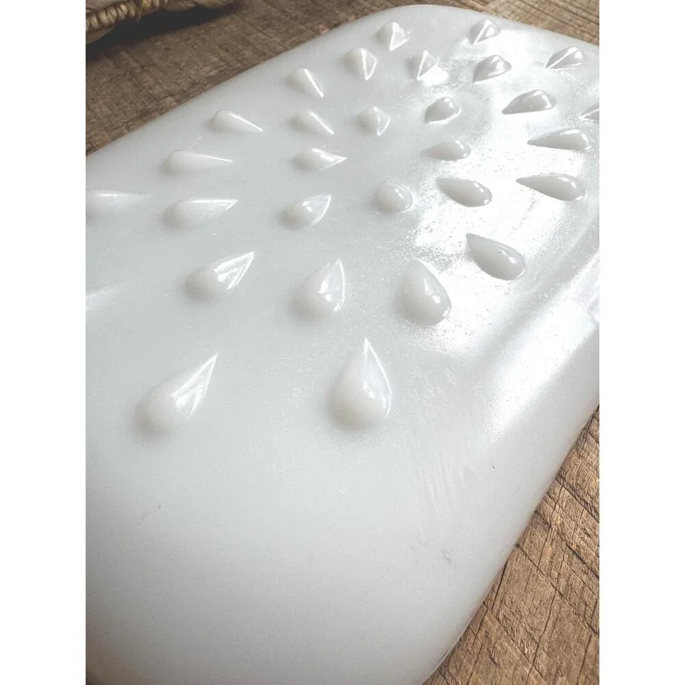 Milk Glass Snack or Trinket Tray Vintage Cottagecore Home Decor 11